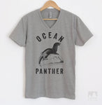 Ocean Panther Heather Gray V-Neck T-shirt