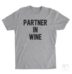 Partner In Wine Heather Gray Unisex T-shirt
