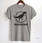 Preggosaurus Heather Gray Unisex T-shirt