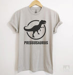 Preggosaurus Silk Gray Unisex T-shirt
