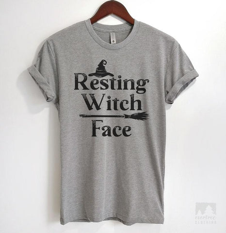 Resting Witch Face Heather Gray Unisex T-shirt