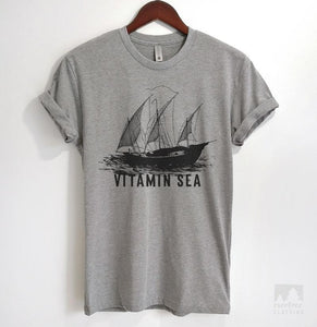 Sailing Vitamin Sea Heather Gray Unisex T-shirt