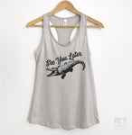 See You Later Alligator Silver Gray Tank Top