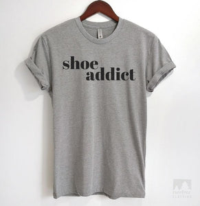 Shoe Addict Heather Gray Unisex T-shirt