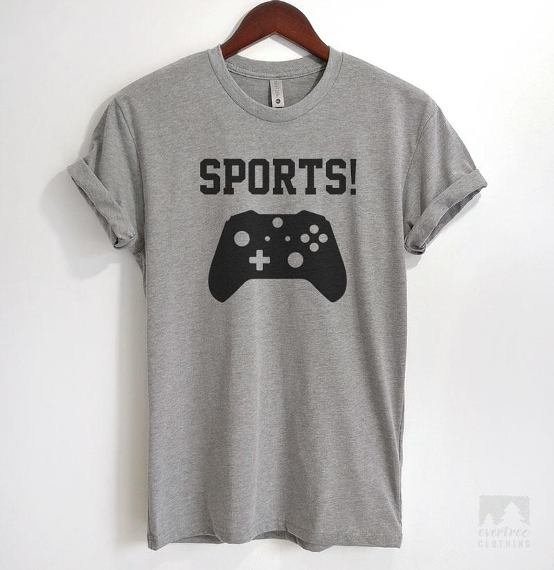 Sports! Game Controller Heather Gray Unisex T-shirt
