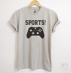 Sports! Game Controller Silk Gray Unisex T-shirt
