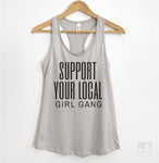 Support Your Local Girl Gang Silver Gray Tank Top
