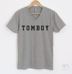 Tomboy Heather Gray V-Neck T-shirt