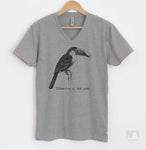 Toucan Play At That Game Heather Gray V-Neck T-shirt
