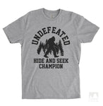 Undefeated Hide and Seek Champion Heather Gray Unisex T-shirt
