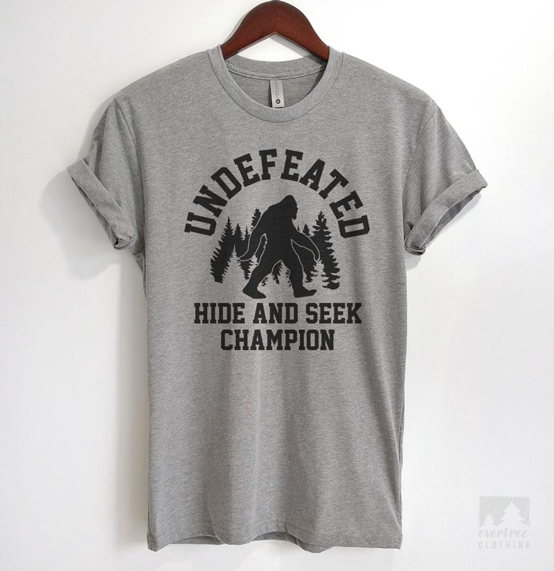 Undefeated Hide and Seek Champion Heather Gray Unisex T-shirt