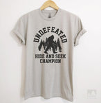 Undefeated Hide and Seek Champion Silk Gray Unisex T-shirt