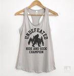 Undefeated Hide and Seek Champion Silver Gray Tank Top
