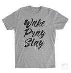 Wake Pray Slay Heather Gray Unisex T-shirt