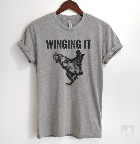 Wingin' It Heather Gray Unisex T-shirt